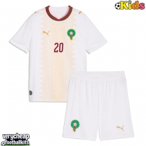 Morocco Ayoub El Kaabi #20 Replica Away Minikit World Cup 2026 Short Sleeve (+ pants)